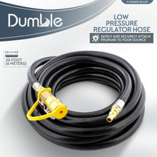 Load image into Gallery viewer, Low Pressure Regulator Hose 20ft Rubber Propane Regulator Hose LP Gas
