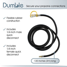 Load image into Gallery viewer, Low Pressure Regulator Hose 10ft Rubber Propane Regulator Hose LP Gas
